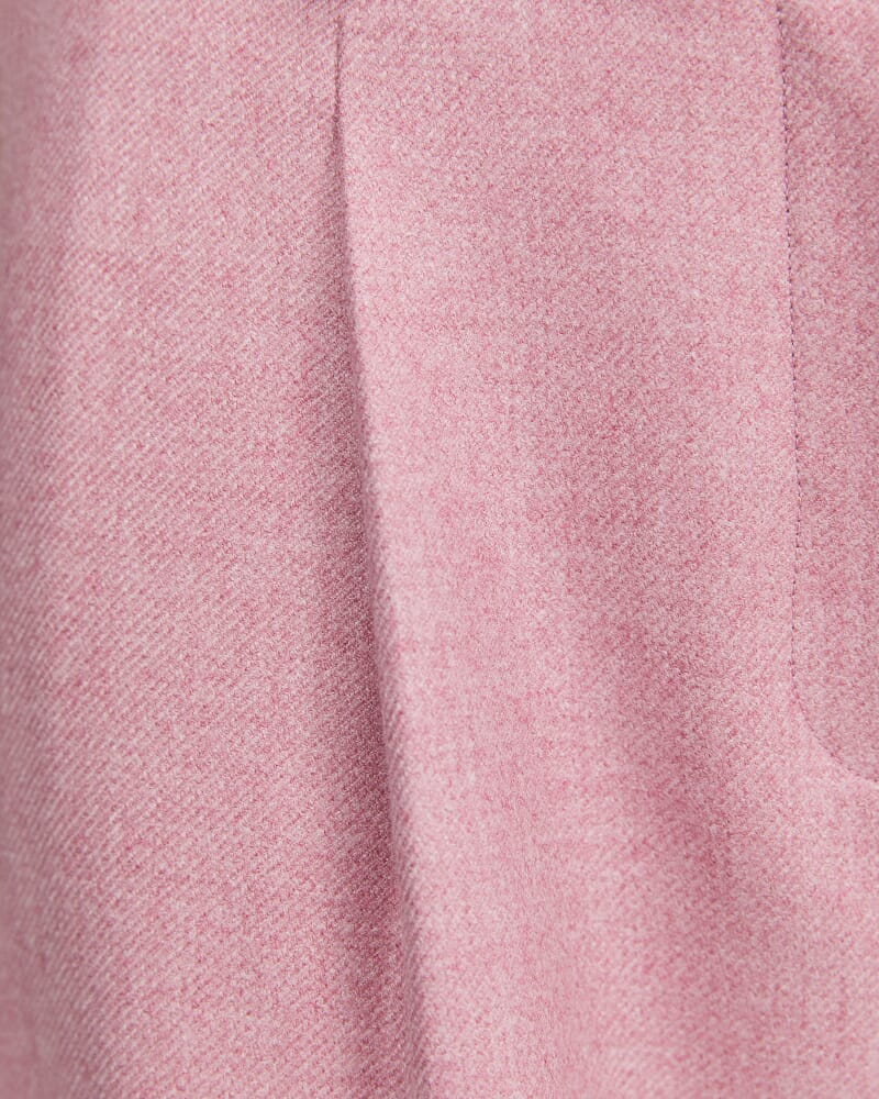 Frankie Wide Leg Pleat Pant in DUSTY PINK