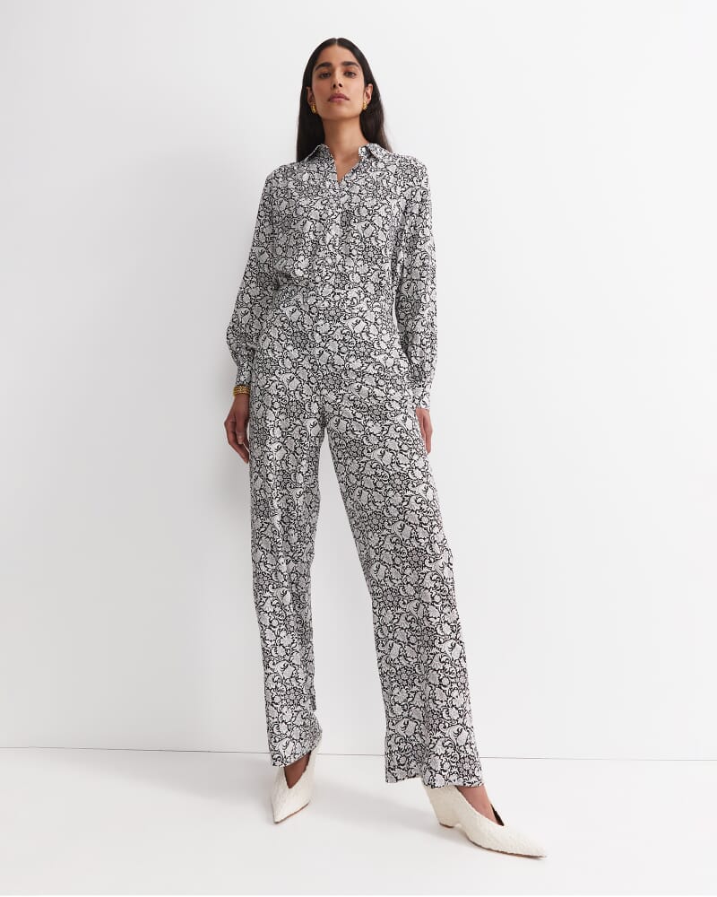 Robertson Liberty Blouse in BLACK/WHITE