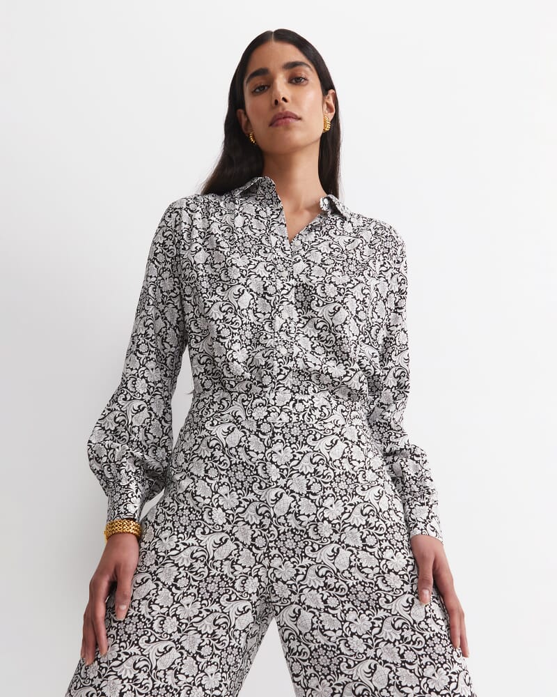 Robertson Liberty Blouse in BLACK/WHITE