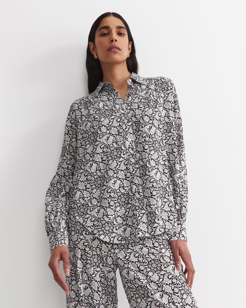 Robertson Liberty Blouse in BLACK/WHITE