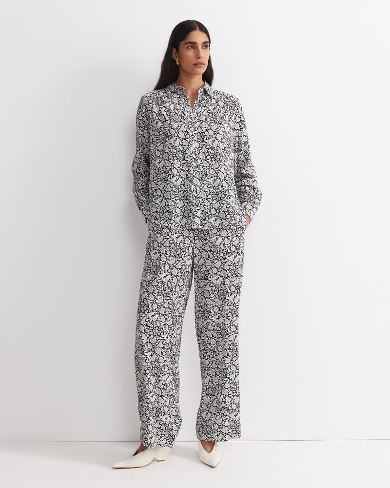 Robertson Liberty Blouse in BLACK/WHITE