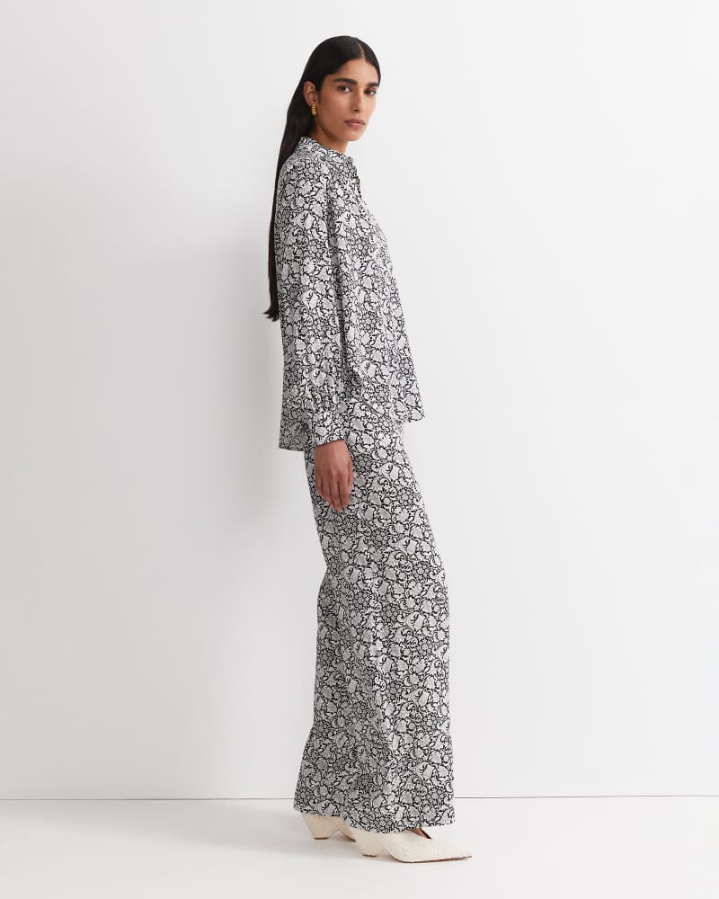 Robertson Liberty Blouse in BLACK/WHITE