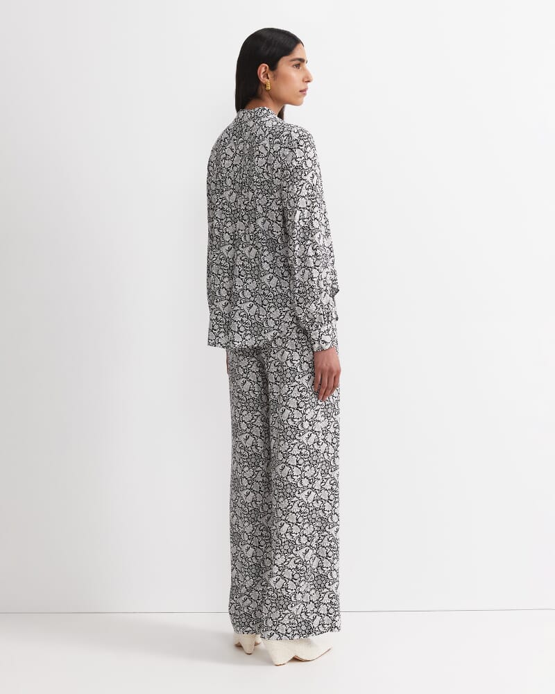 Robertson Liberty Blouse in BLACK/WHITE