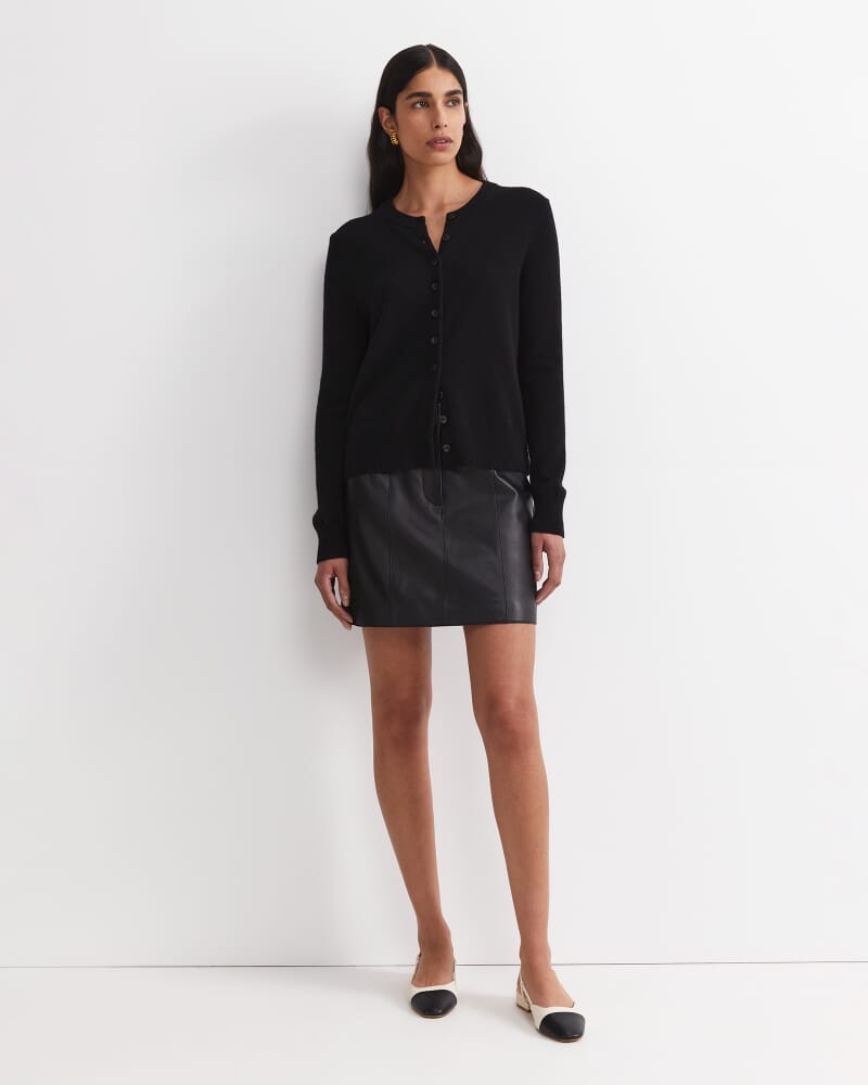 Sunshine Wool Cardigan in BLACK