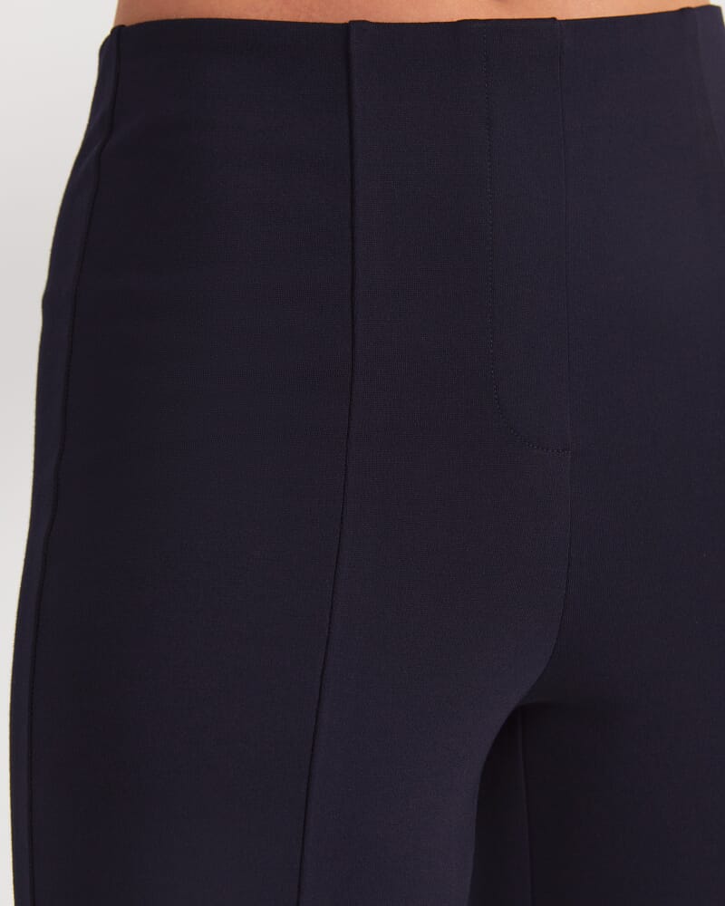 Polly Ponte Crop Flare in FRENCH NAVY