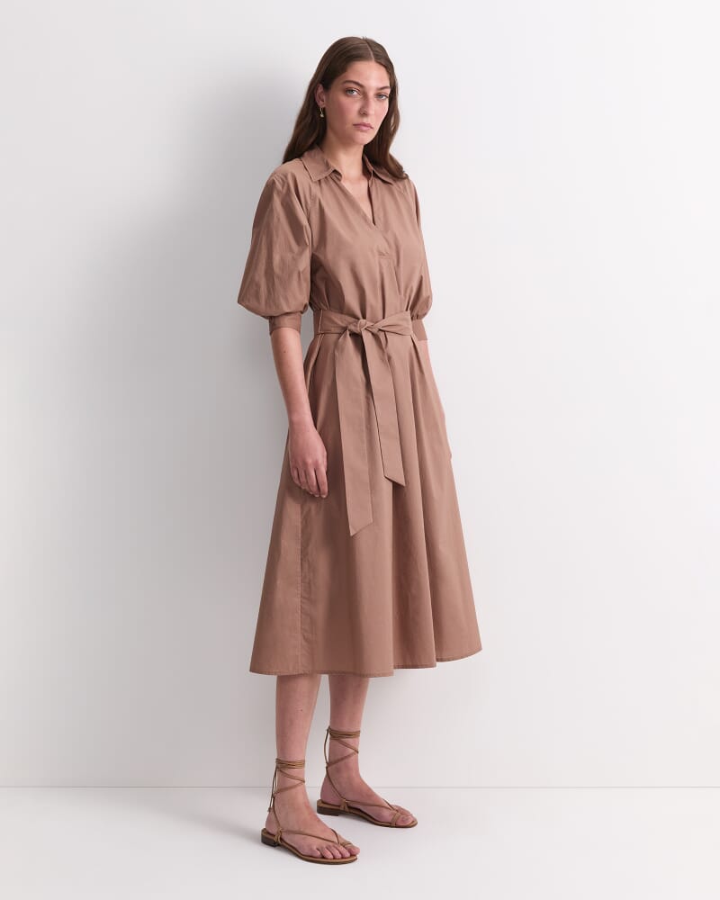 Lorelei Midi Dress in MOCHA