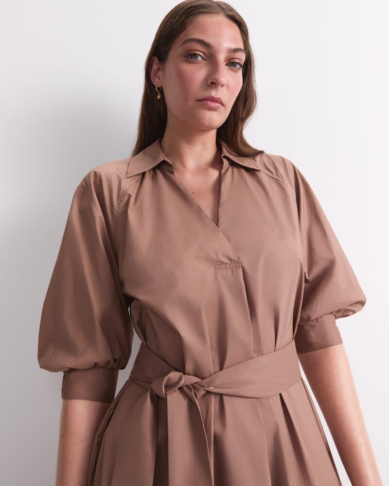 Lorelei Midi Dress in MOCHA