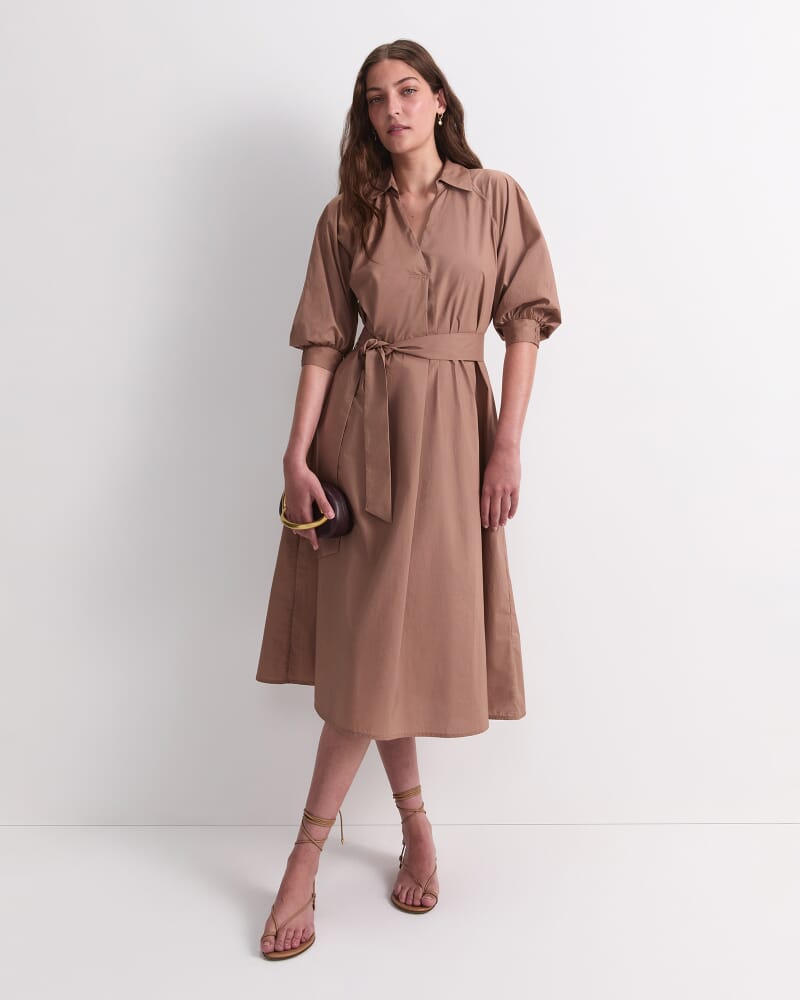 Lorelei Midi Dress in MOCHA