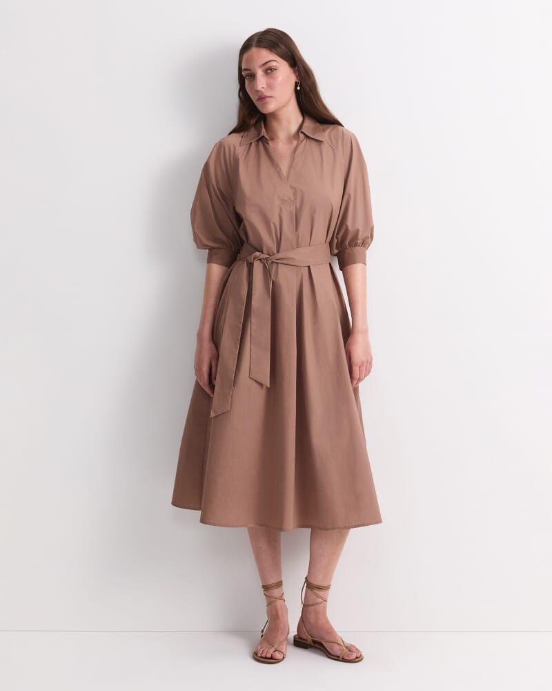 Lorelei Midi Dress in MOCHA