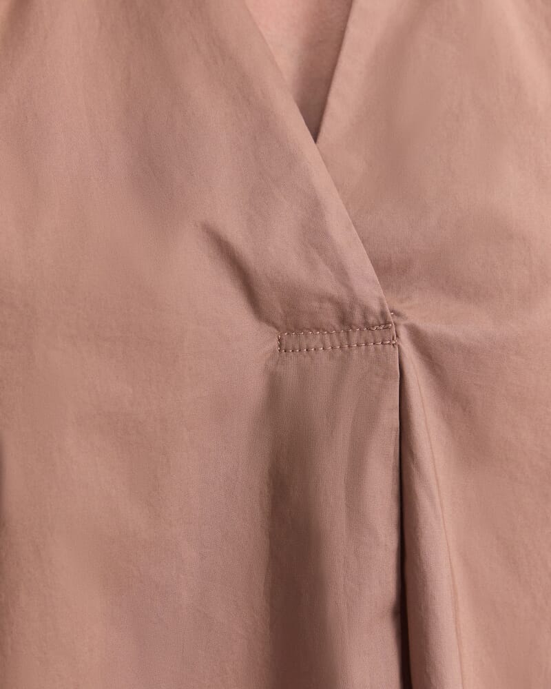 Lorelei Cotton Blouse in MOCHA