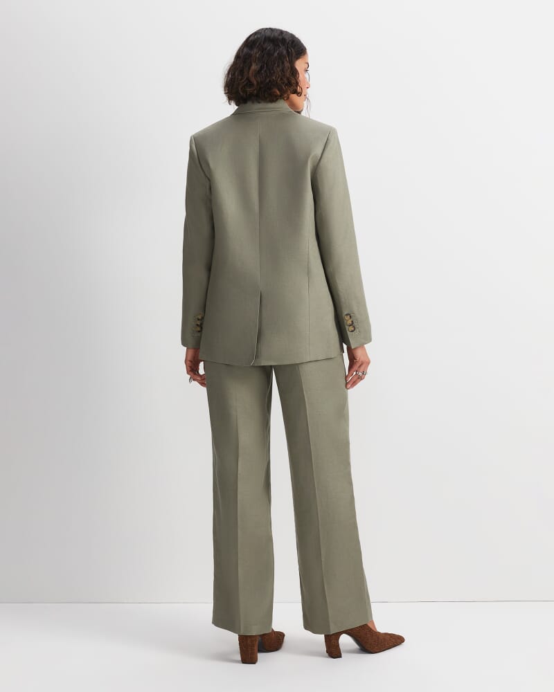 Clara Linen Jacket in SOFT KHAKI