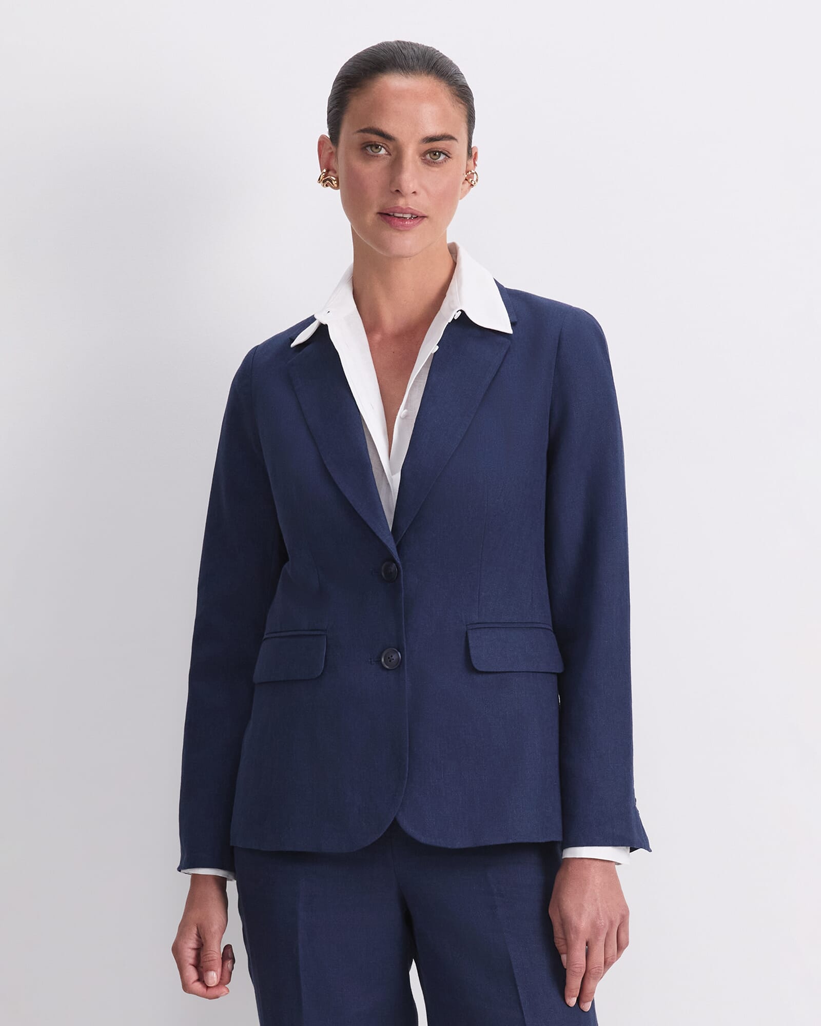 Freya Short Linen Blazer