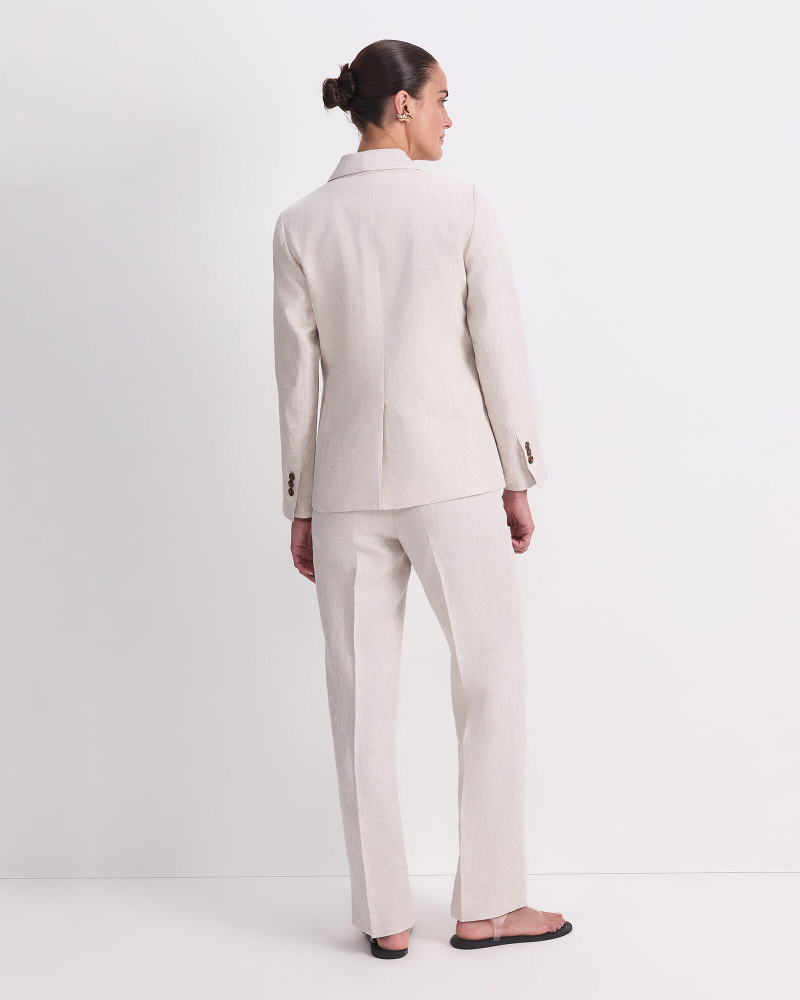 Freya Short Linen Blazer