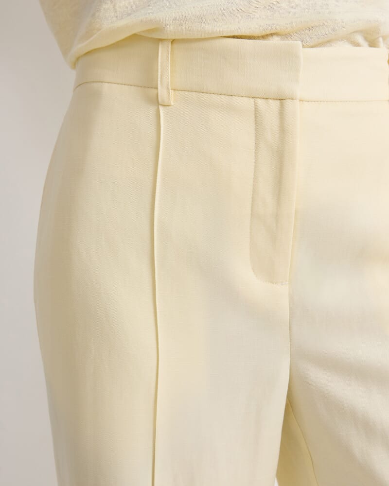 Valerie Straight Leg Pants in LEMON
