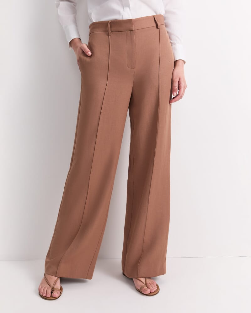 Valerie Straight Leg Pants in MOCHA