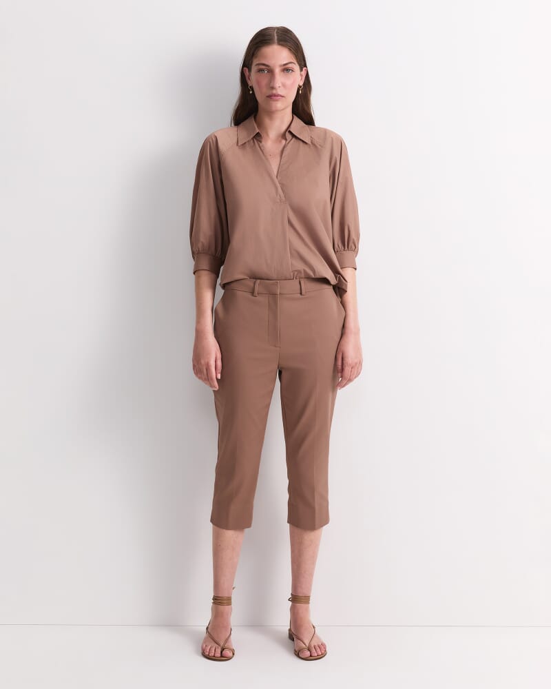 Yvette Pedal Pusher Pant in MOCHA