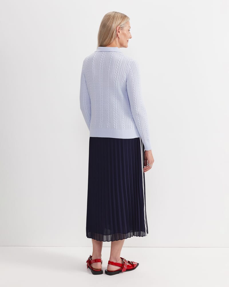 Elka Baby Cable Polo in BREEZE