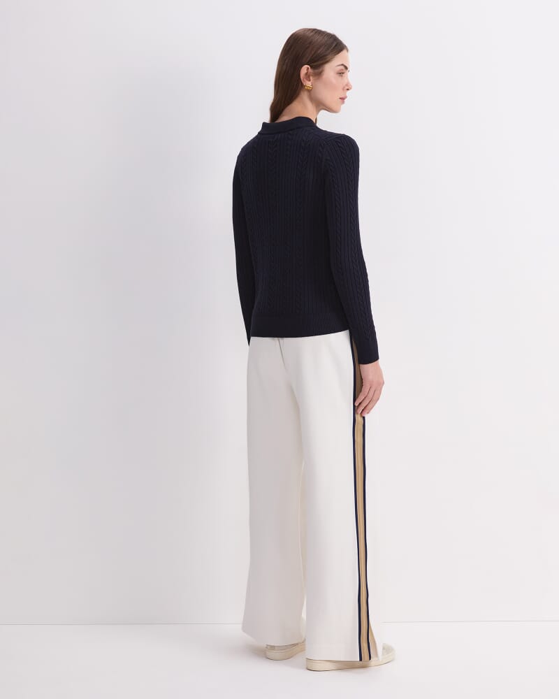 Elka Baby Cable Polo in NAVY