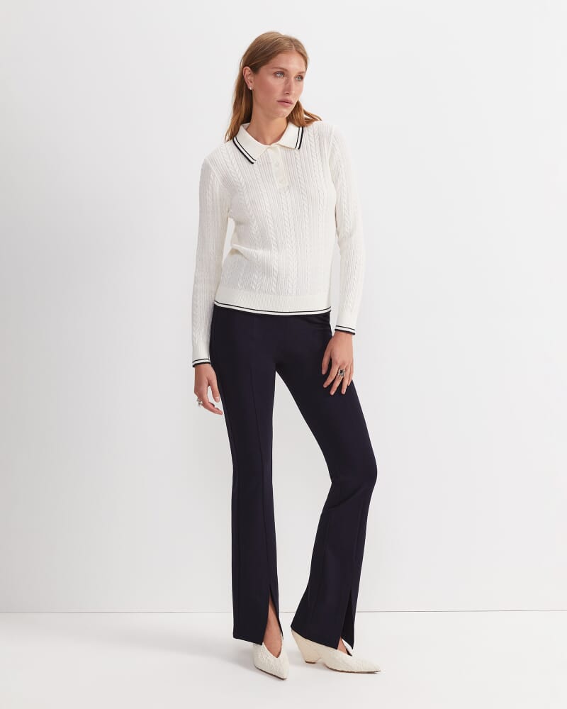 Elka Baby Cable Polo in OFF WHITE