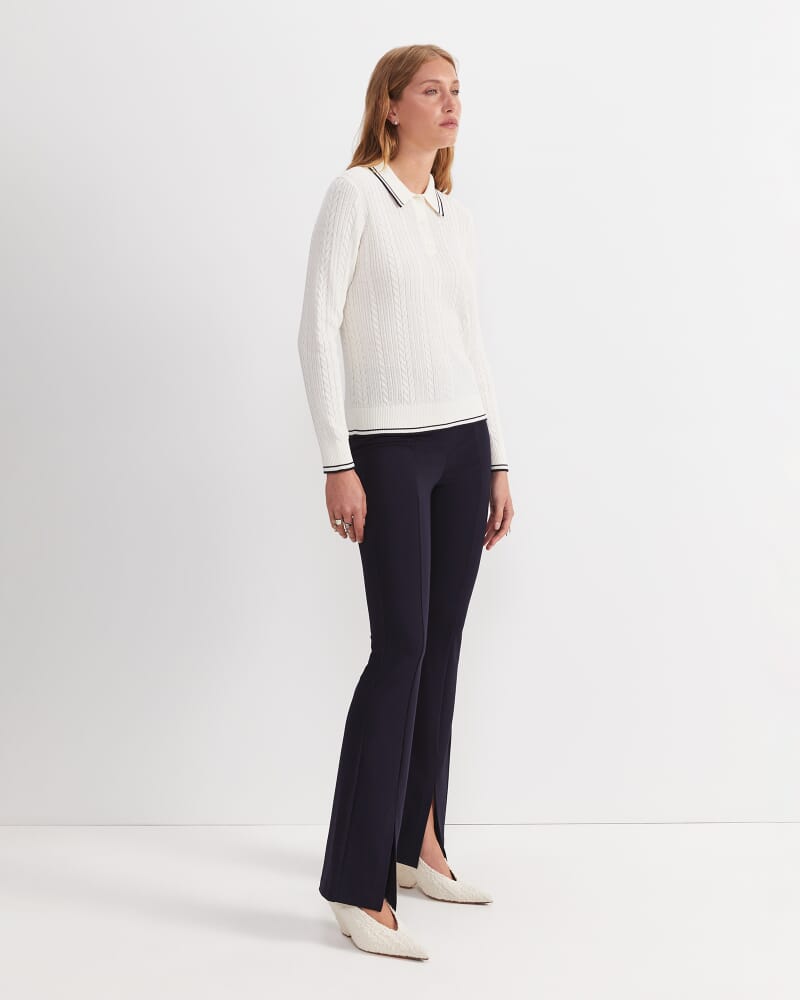 Elka Baby Cable Polo in OFF WHITE