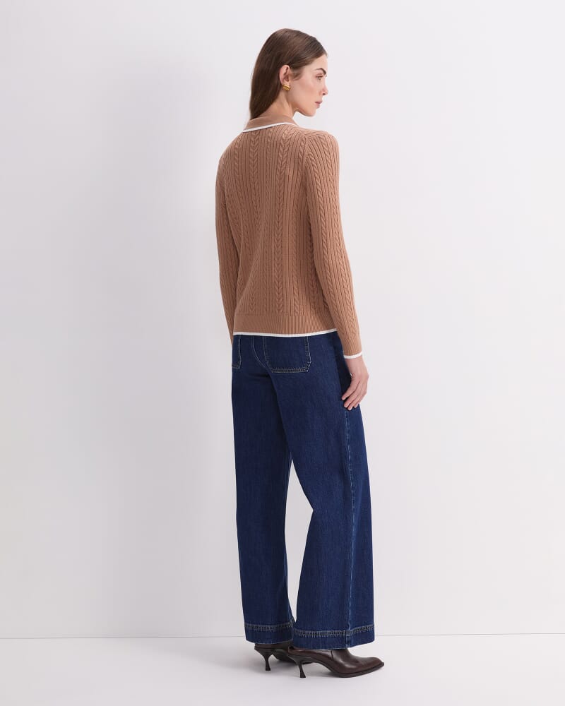Elka Baby Cable Polo in TAN
