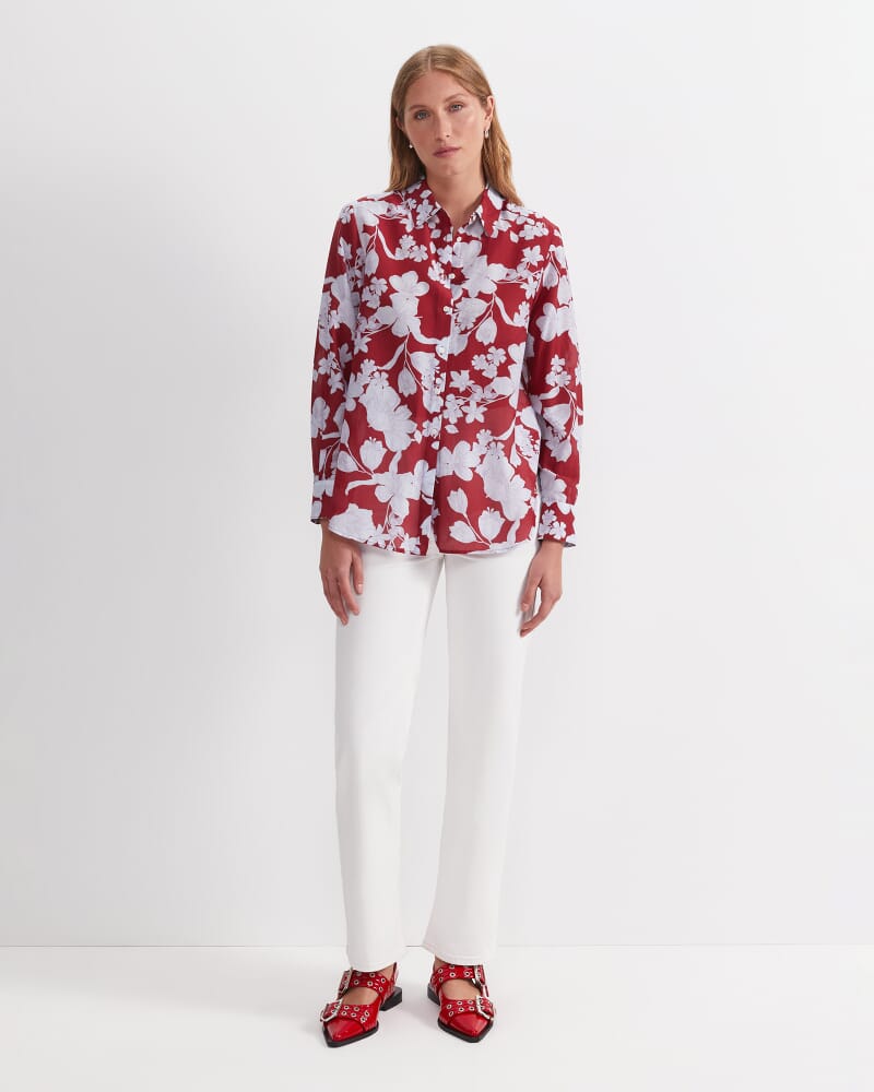 Melody Cotton Silk Shirt in MULTI