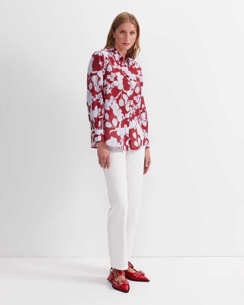 Melody Cotton Silk Shirt in MULTI