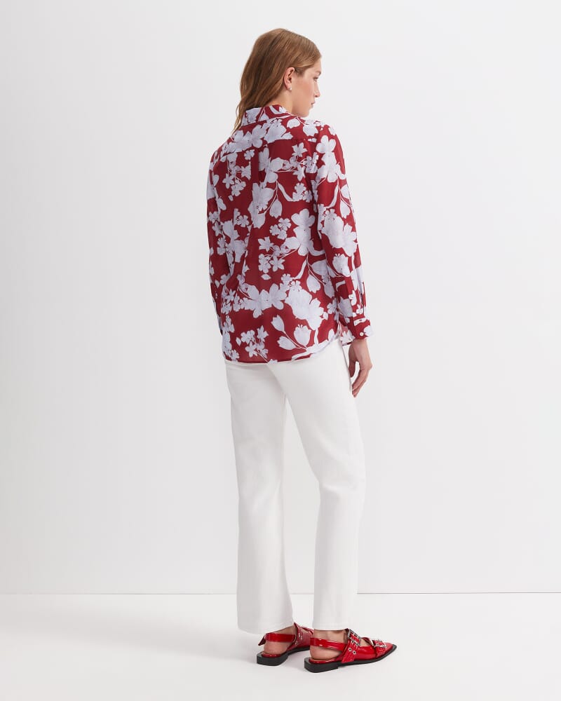 Melody Cotton Silk Shirt in MULTI