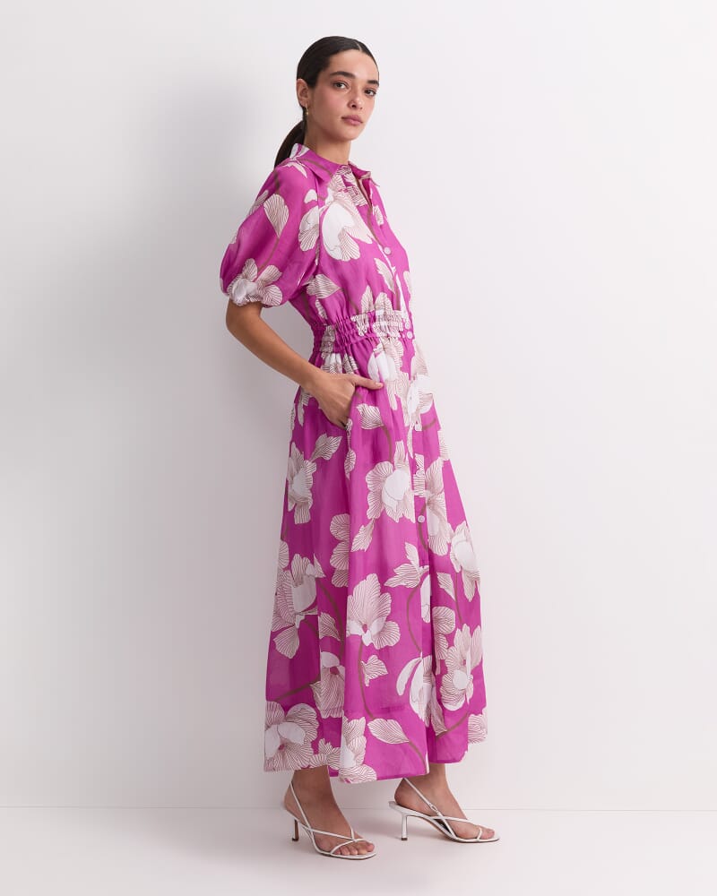 Manon Midi Dress in PINK MULTI