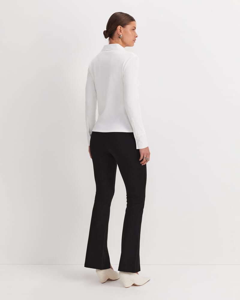 Catherine Rib Shirt in WHITE