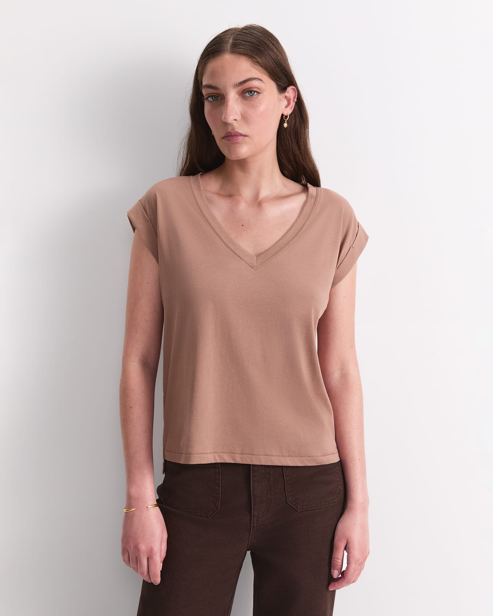 Blair Cotton V-Neck Tee