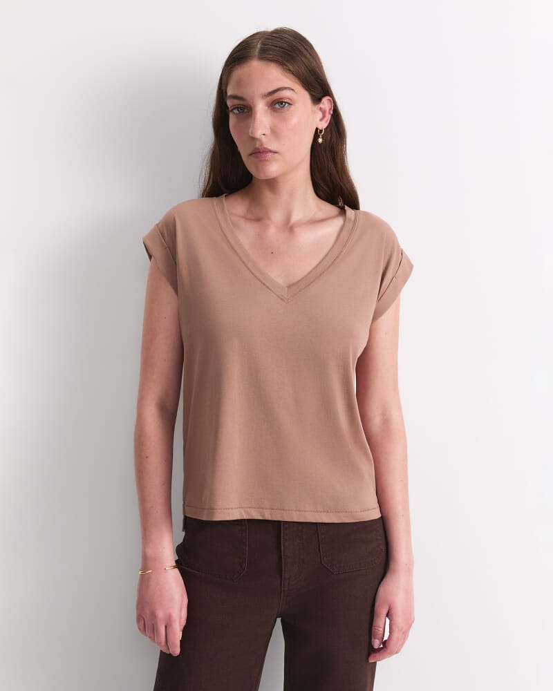 Blair Cotton V-Neck Tee