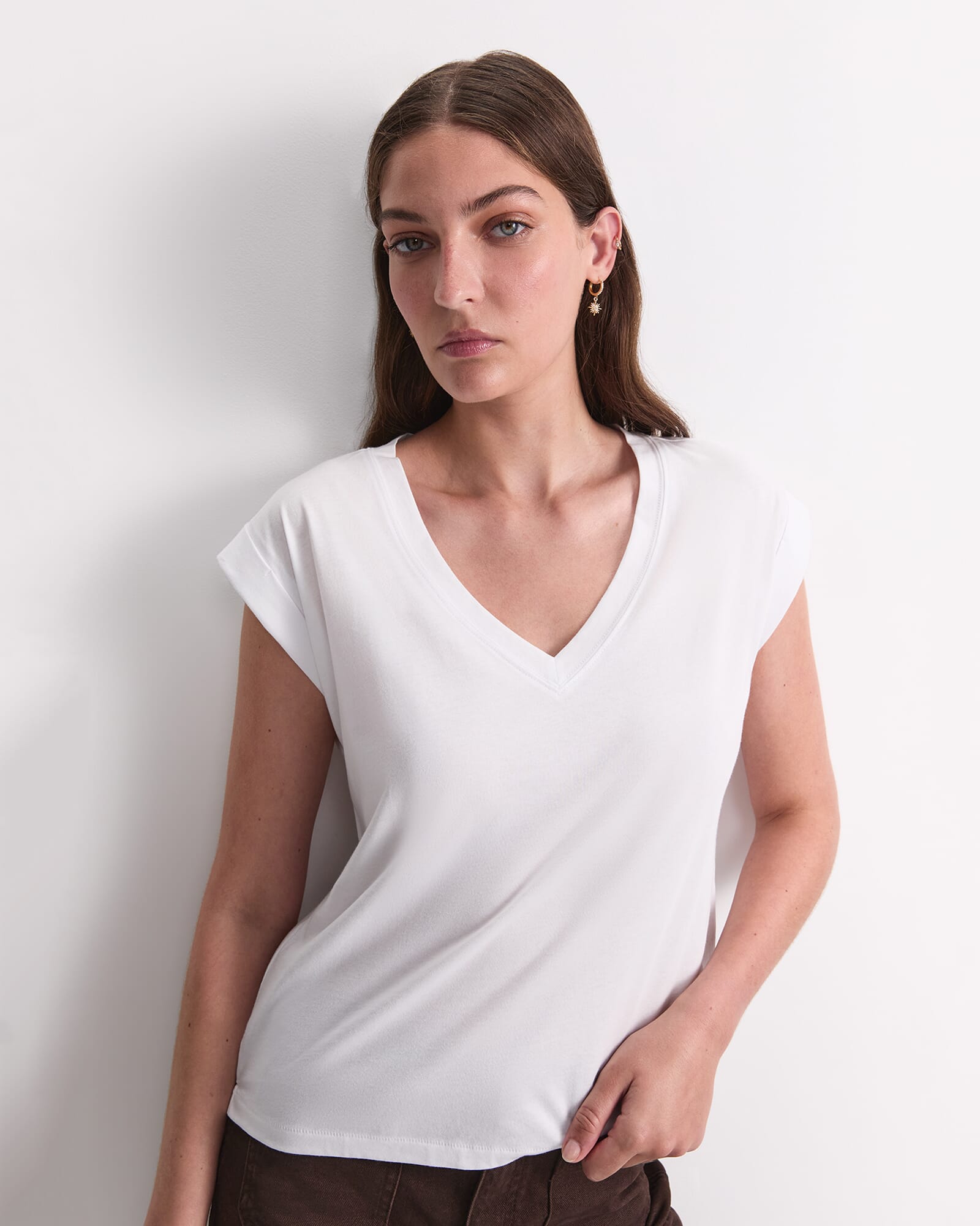 Blair Cotton V-Neck Tee