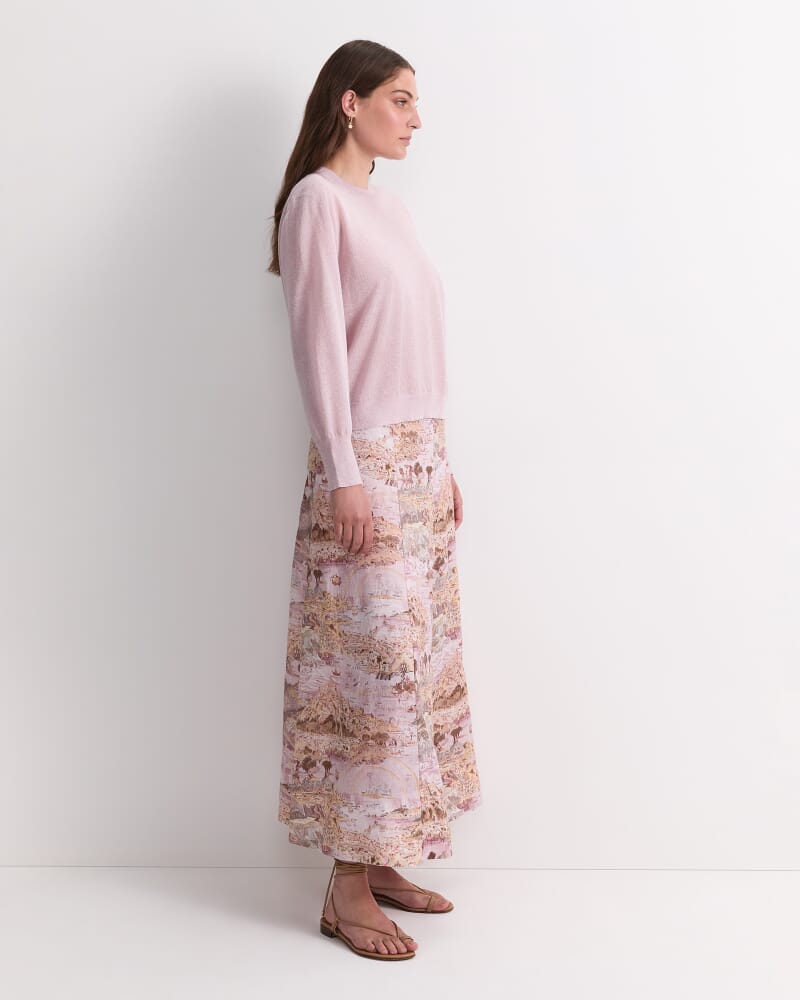 Sparkling Long Sleeve Relaxed Knit in BLUSH