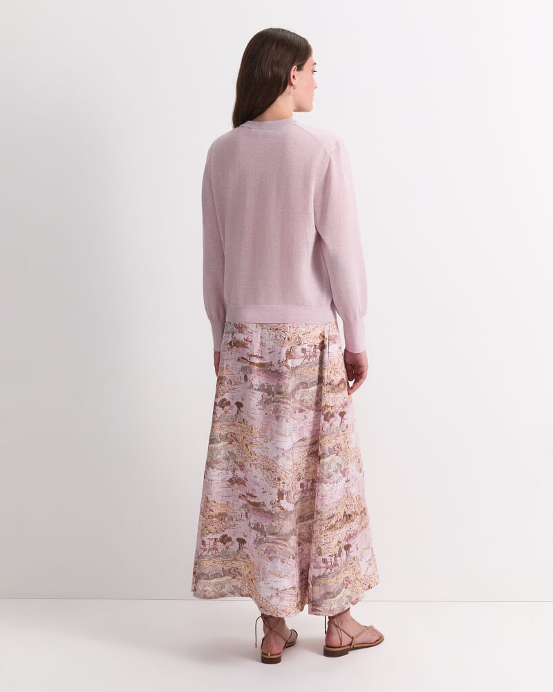 Sparkling Long Sleeve Relaxed Knit in BLUSH