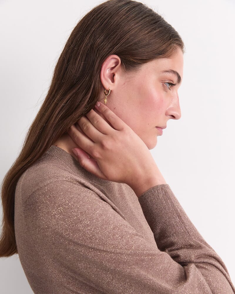 Sparkling Long Sleeve Relaxed Knit in MOCHA