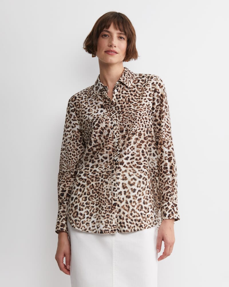 Leo Cotton Silk Shirt in MULTI