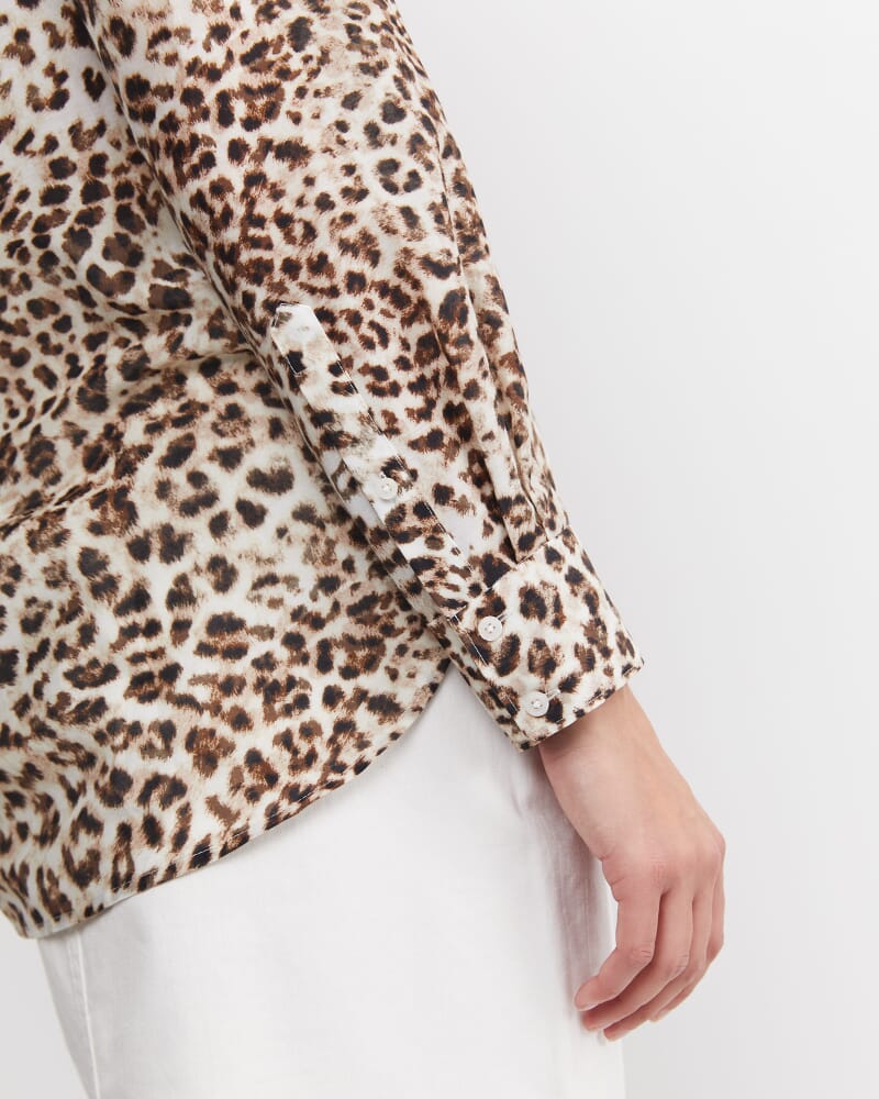 Leo Cotton Silk Shirt in MULTI