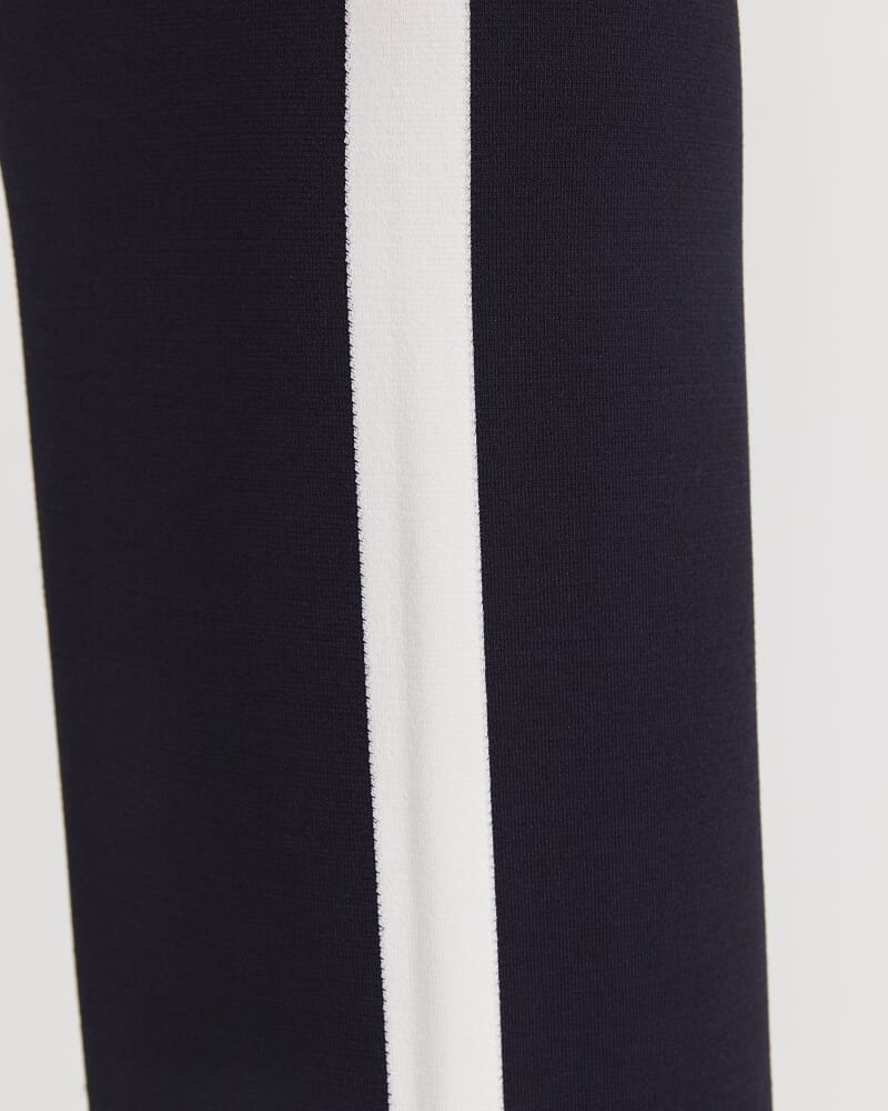 Maxine Milano Wide Leg Pant in NAVY/WHITE