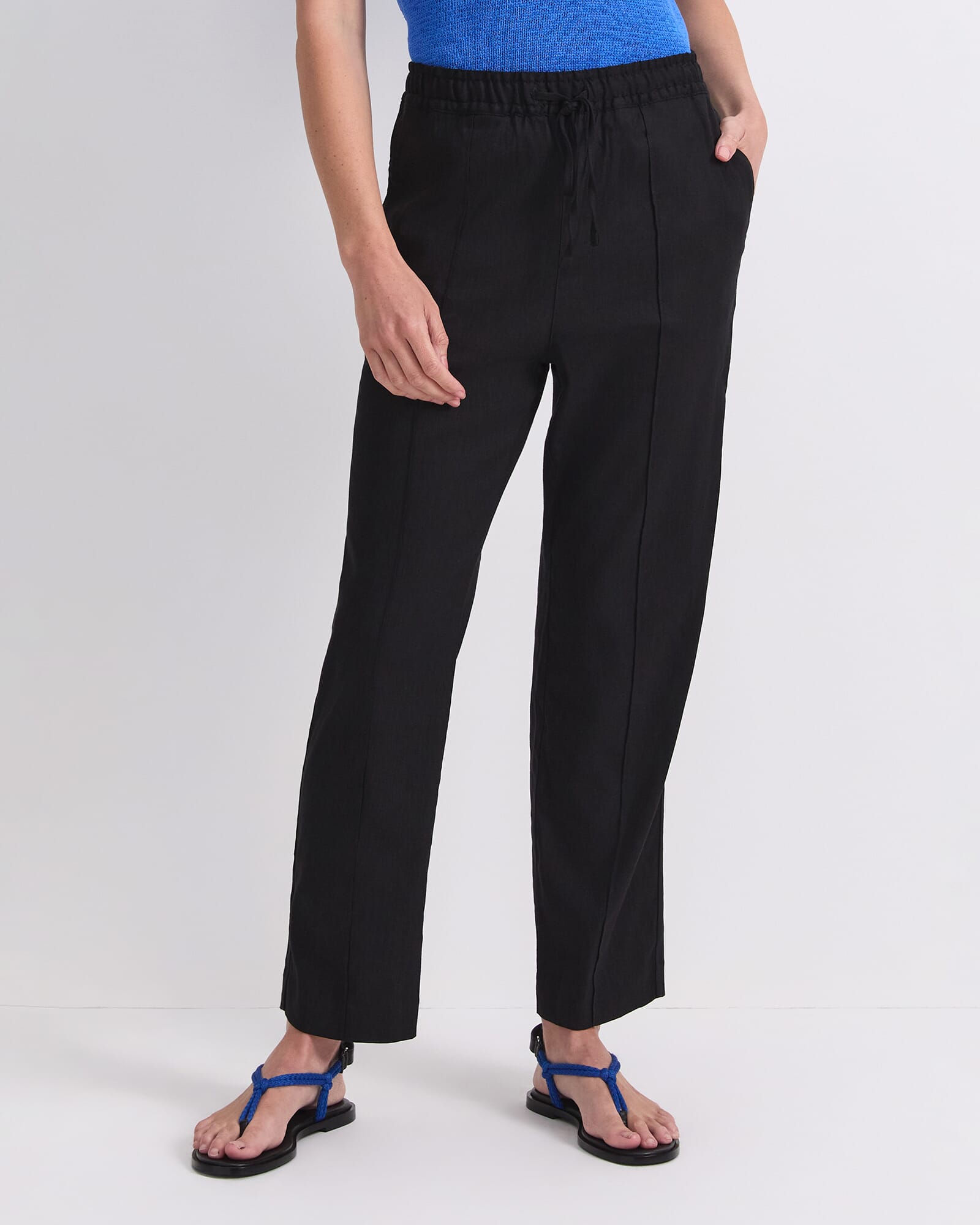 Rosa Tapered Linen Pant