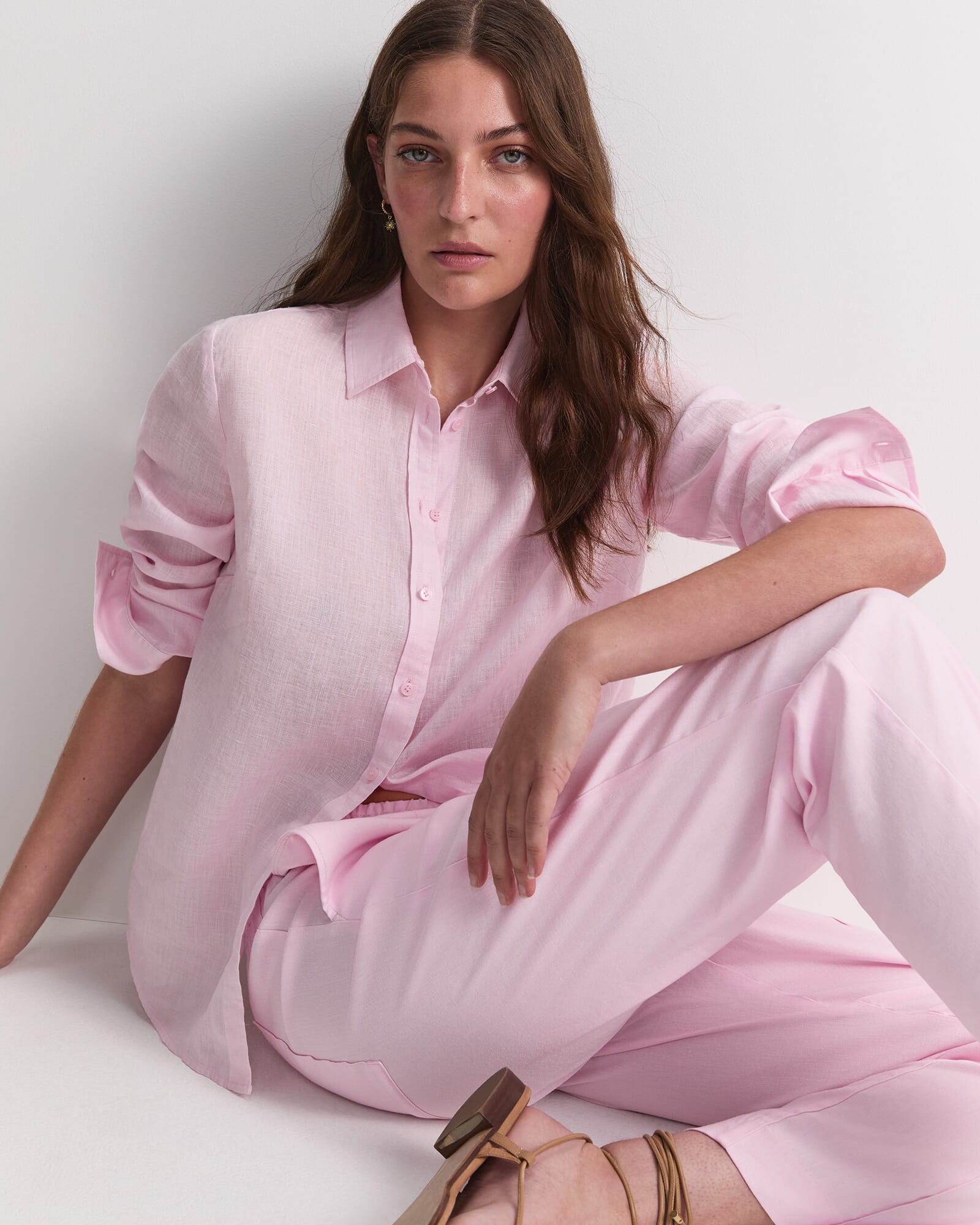 Rosa Tapered Linen Pant