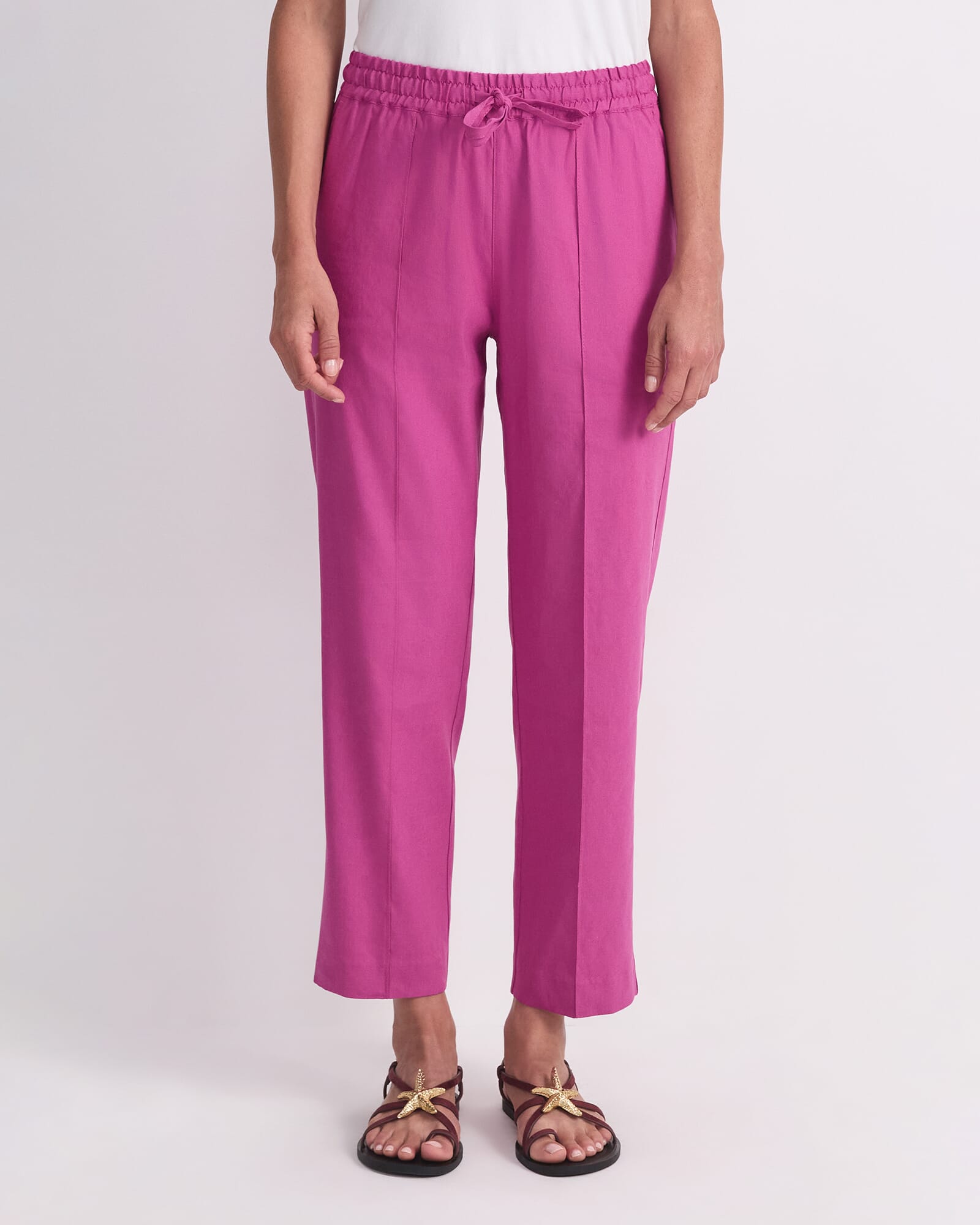 Rosa Tapered Linen Pant