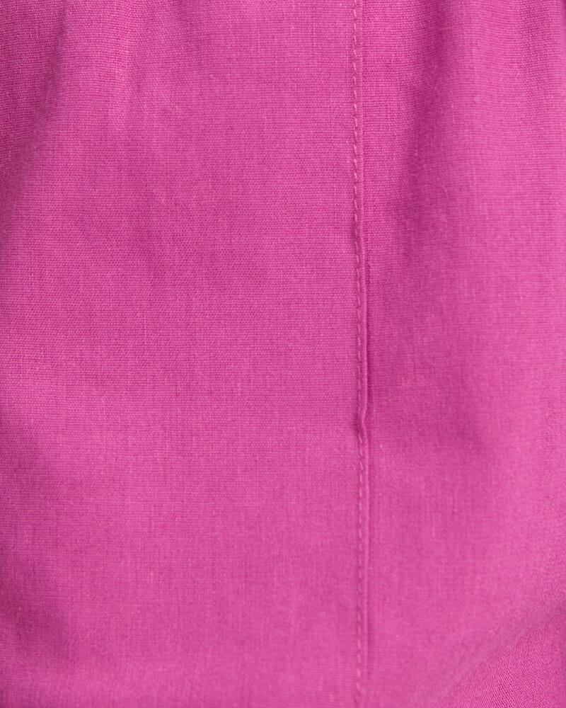 Rosa Tapered Linen Pant in MAGENTA