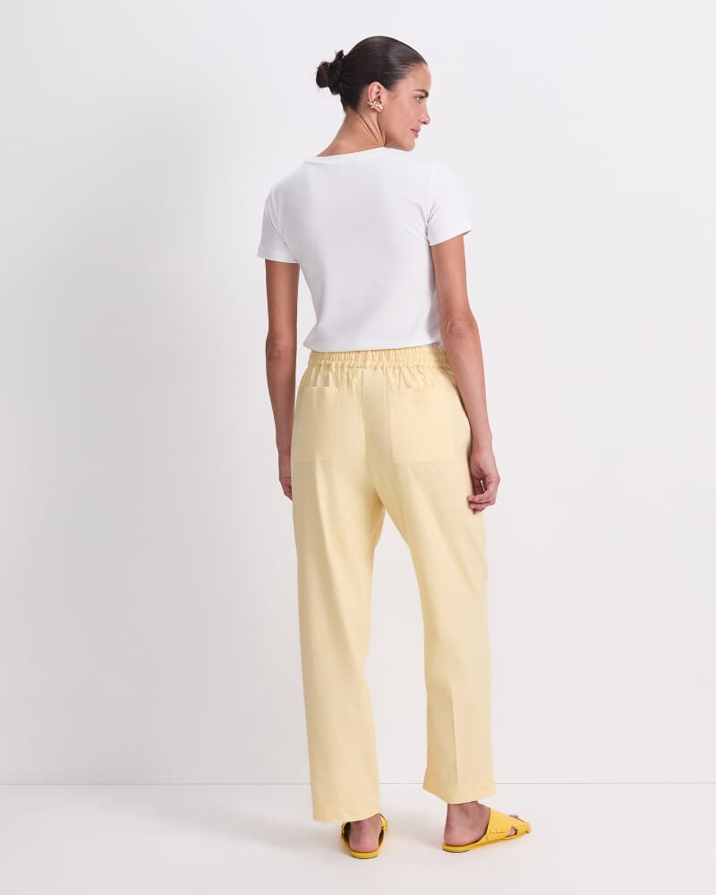 Rosa Tapered Linen Pant in SUN