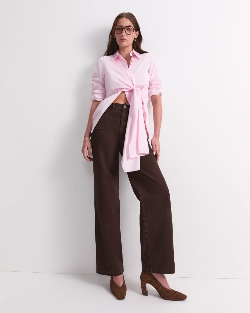 Naomi Twist Shirt in BLUSH