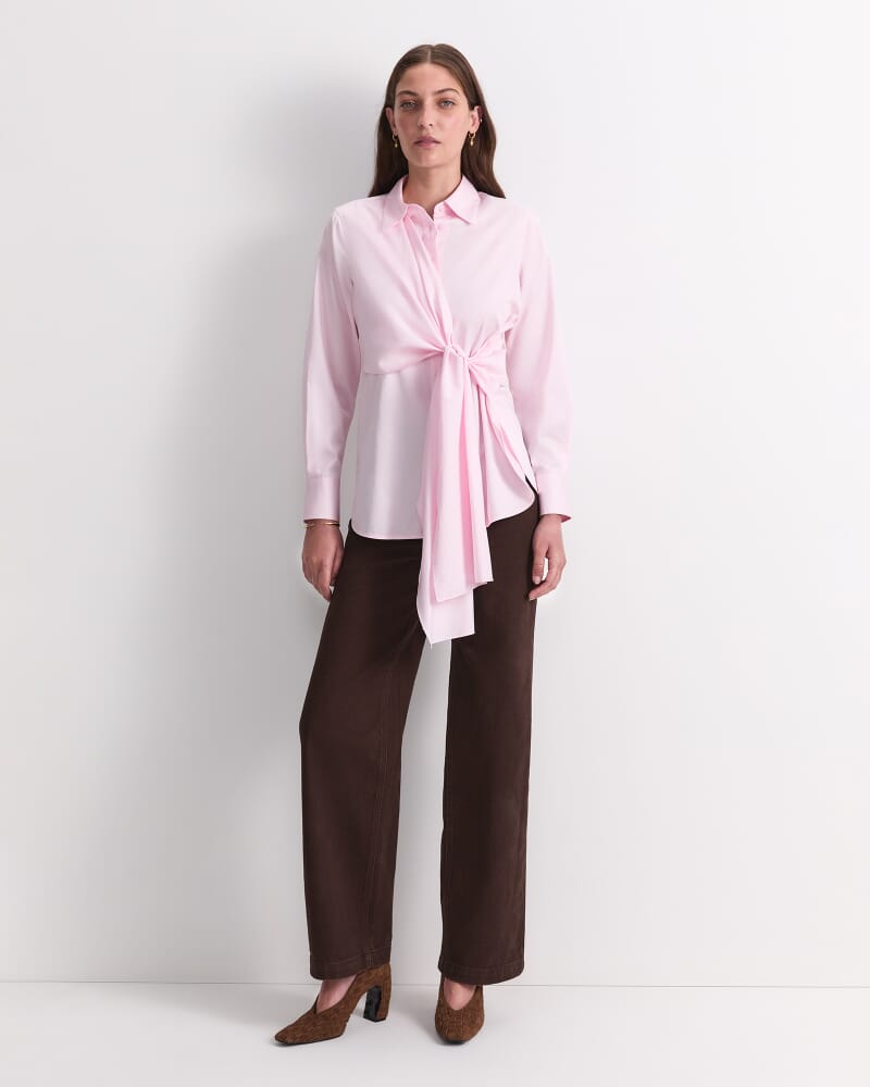Naomi Twist Shirt in BLUSH