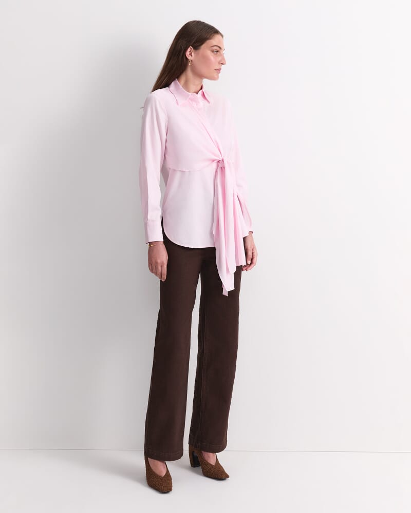 Naomi Twist Shirt in BLUSH