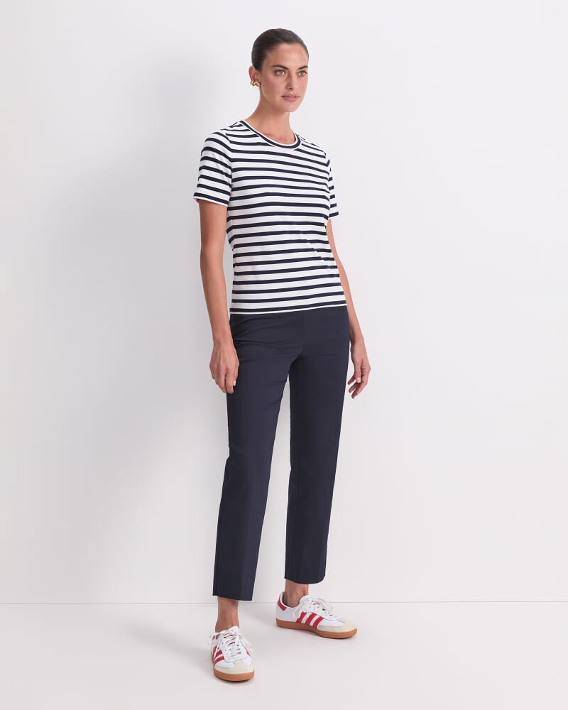 Perfect Tee in NAVY/WHITE