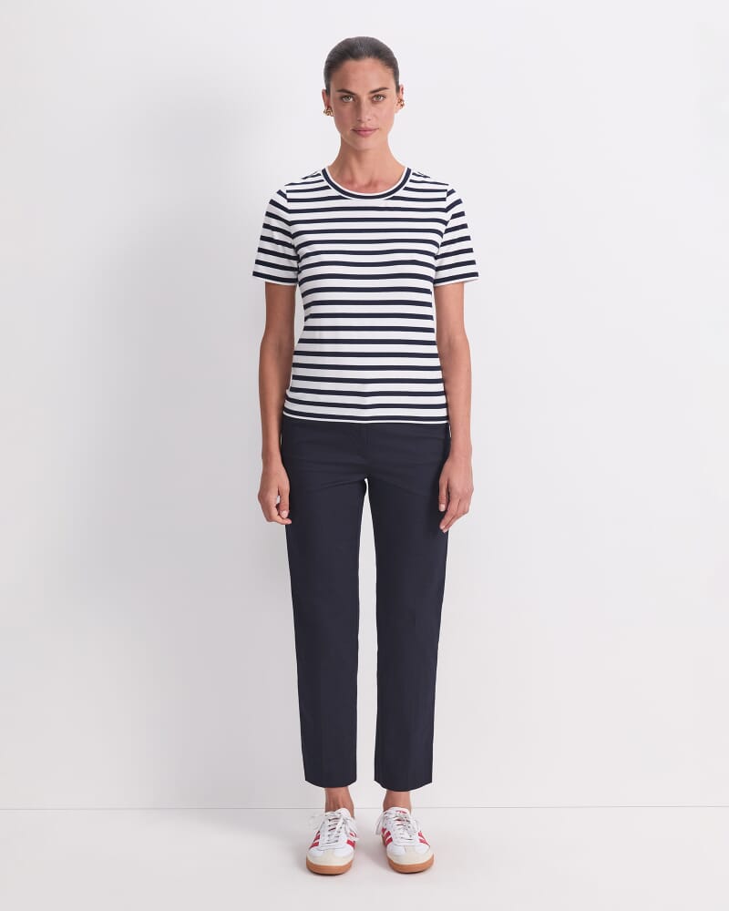 Perfect Tee in NAVY/WHITE