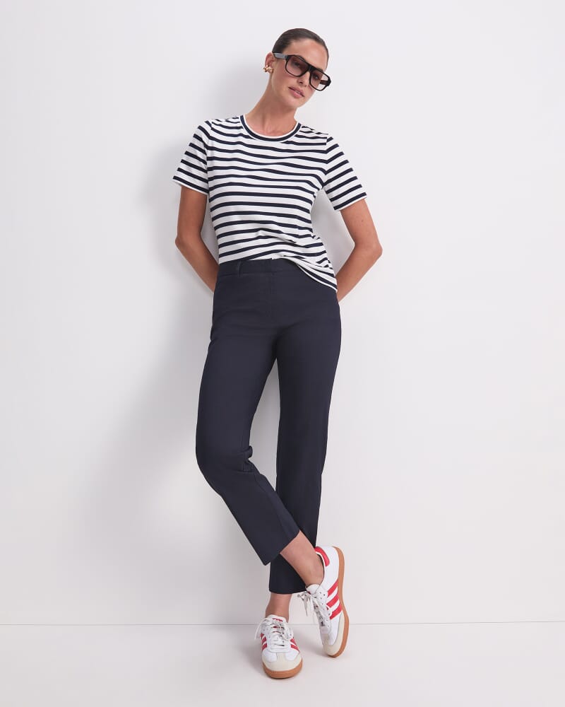 Perfect Tee in NAVY/WHITE